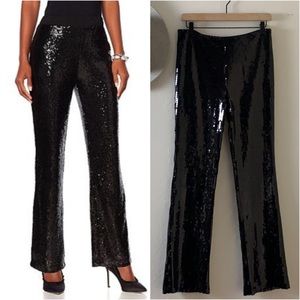 laundry by shelli segal • sequin pants in black